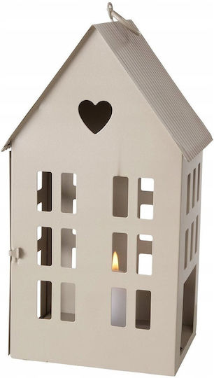 Boltze Haus Metallische Beigen Laterne 7cm