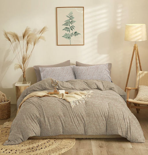 Cokitex Marta Eden Σετ Υπέρδιπλο 4τμχ 170x200+30εκ. με Λάστιχο Mocha Cokitex Marta Eden Σετ Υπέρδιπλο 4τμχ 170x200+30εκ. με Λάστιχο Mocha