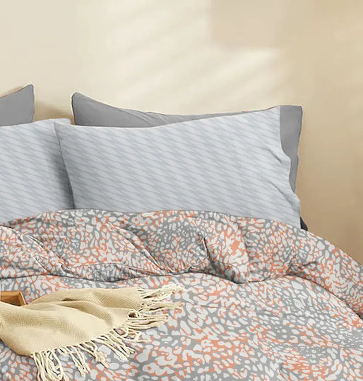 Cokitex Super King Подредба Чаршафи King Size с Еластична Лента 265x280см Оранжев (4 Бройки)
