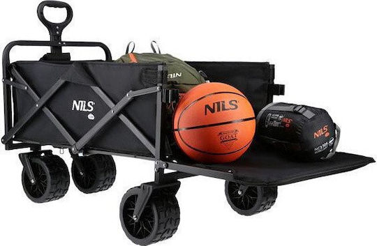 Nils Transport Trolley for Load Weight up to 100kg in Black Colour