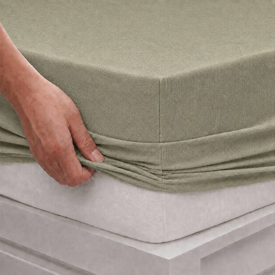 Трико Двуместен 140x200см с Еластична Лента Тъмнозелен
