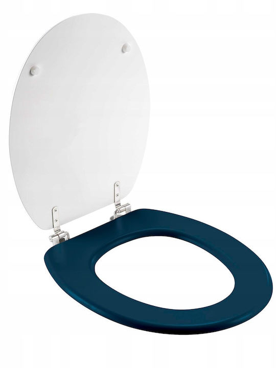 Douceur d'Intérieur Toilettensitz Kunststoff 37,5x37,5cm Blau