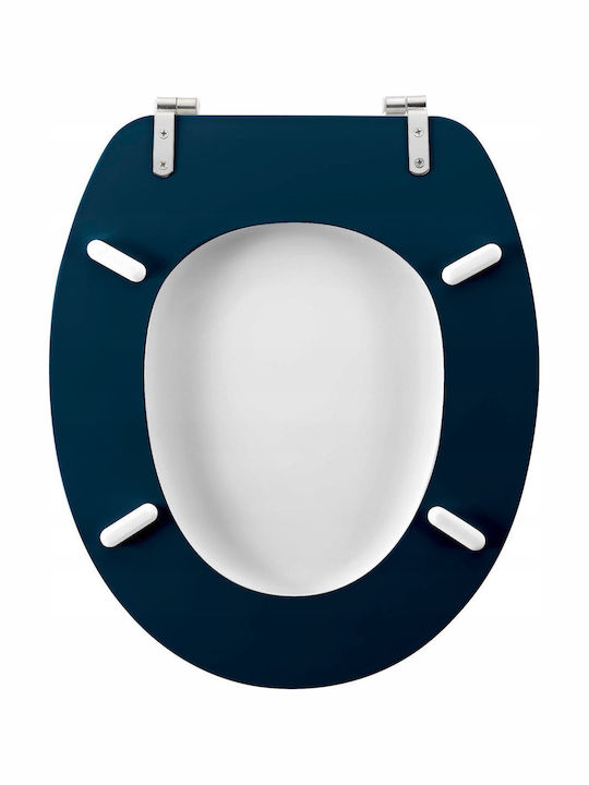 Douceur d'Intérieur Toilettensitz Kunststoff 37,5x37,5cm Blau