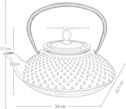 Boiler with Filter Cast Iron Copper 1250ml
