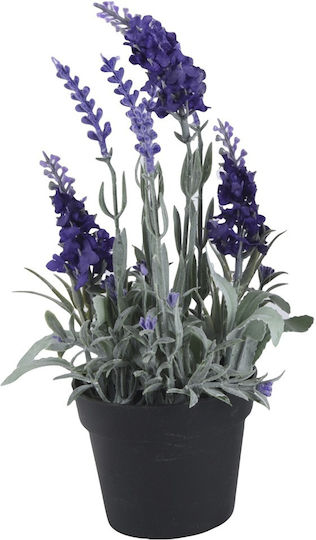 Plantă Artificială în Ghiveci Mic Lavanda Purple 12cm Interni Oggi