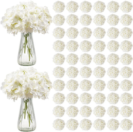 Vevor Decorative Artificial Hydrangea Flowers 205 Pieces 25 Cm White Rzxqbs205pcs6hw4t001v0