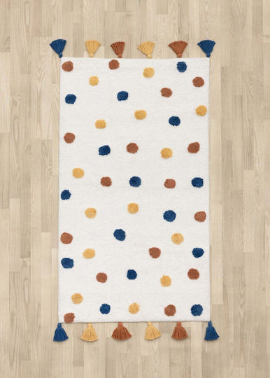 4living Детски Килим Памучен Многоцветен 70x120см