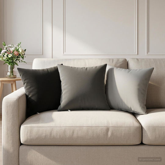 vidaXL Διακοσμητική Μαξιλαροθήκη Heerlen Γκρι 30x30εκ.