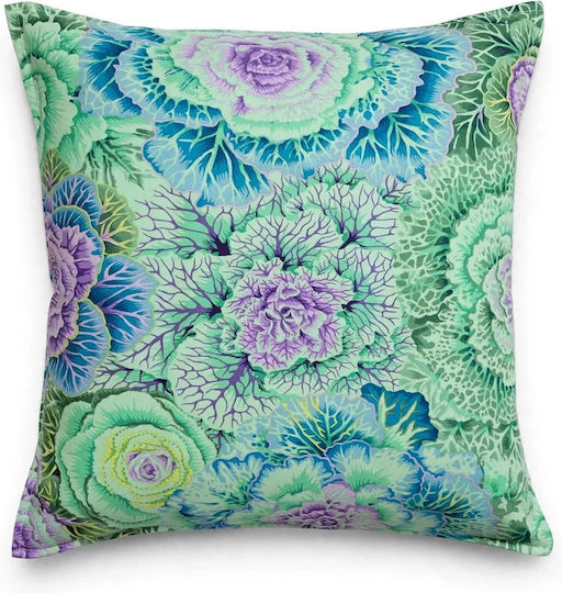 Oxygen Калъф За Възглавница Kaffe Fassett Purple Brassica Oleracea Лилав 45x45см Oxygen Калъф За Възглавница Kaffe Fassett Purple Brassica Oleracea Лилав 45x45см