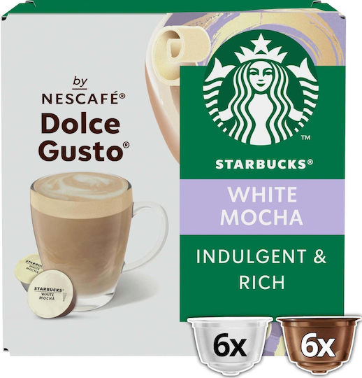 Starbucks Chocolate Capsules Compatible with Dolce Gusto Machine 12caps