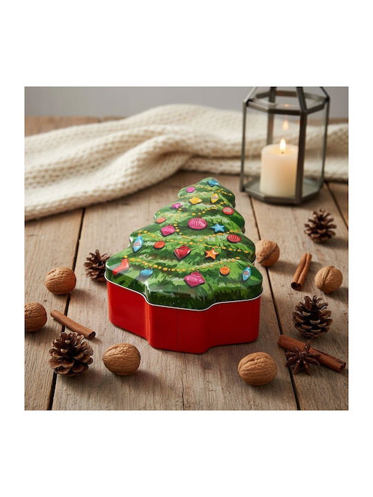 Excellent Houseware Christmas Metal Container Trees 18x15cm