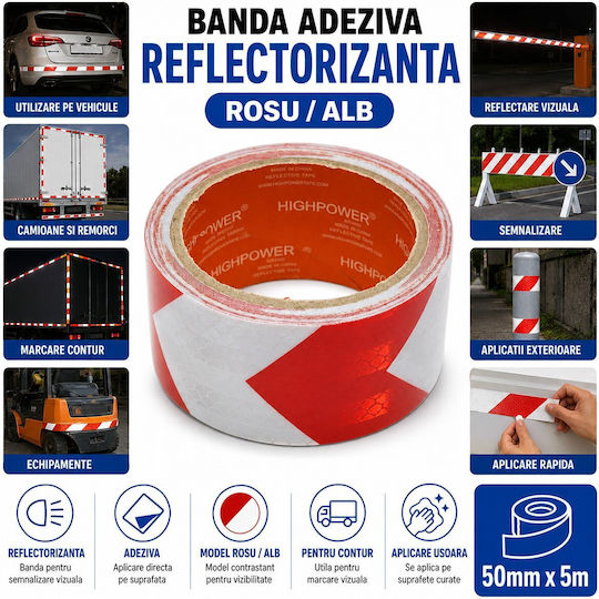 Highpower Red Adhesive Tape 5mx50mm
