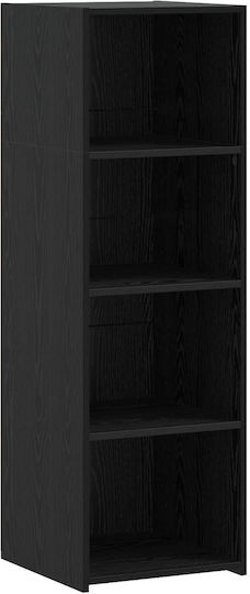 vidaXL Bücherregal Highboard Schwarz Eiche 40x41x124cm