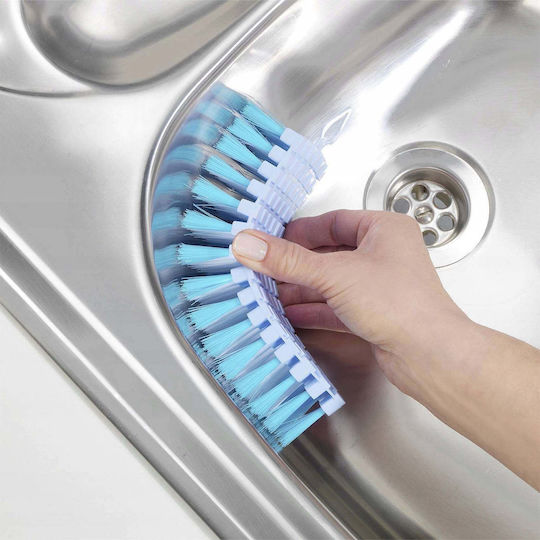 Maximex Plastic Cleaning Brushes with Handle for Multicoloured 4 Pieces