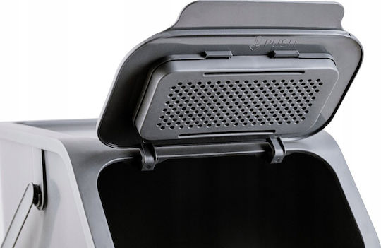 Practic Plastic Recycling Bin 35lt Grey