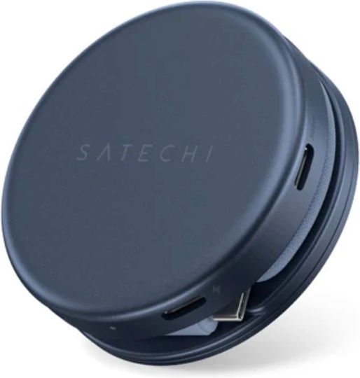 Satechi Hub cu 5 porturi cu conectare USB-A Albastru