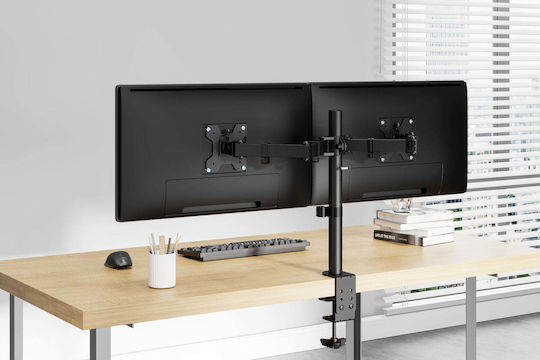 Mozos MS03 Desk Mount for 2 Screens up to 32" with Extension Arm