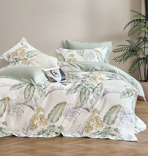 Rythmos Σετ Υπέρδιπλη 235x260cm Bello Πράσινη