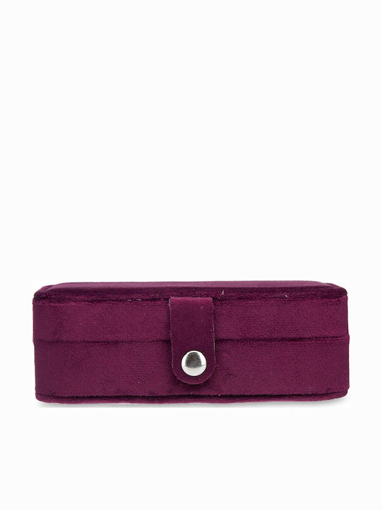 Songmics Plastic Red Jewellery Box 16.2x11.5x6cm