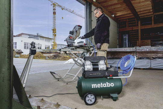 Metabo Основен Компресор за Въздух 61dB с Мощност 2hp и Автокомпресор 50lt