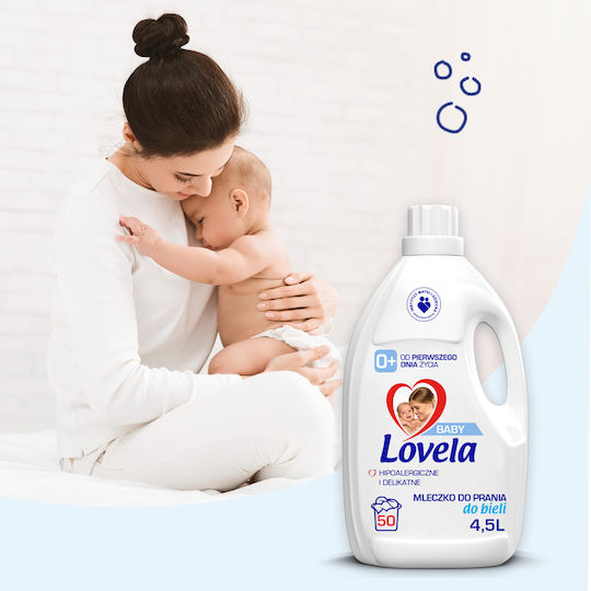 Lovela Бебешки Перилен препарат за Бял дрехи 4.5lt (50 Мерителни чаши)
