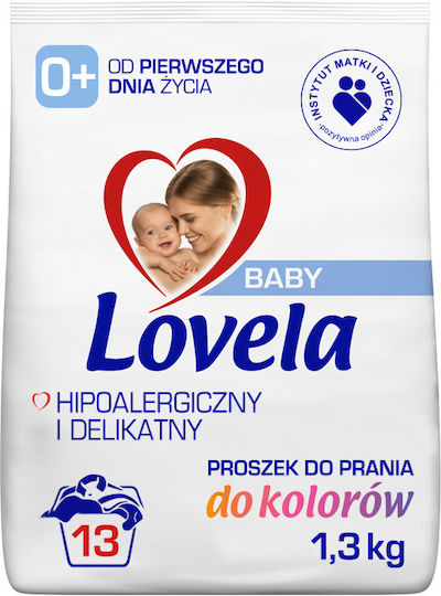Lovela Бебешки Перилен препарат на прах за ръчно пране за Coloreds & Чувствителен дрехи 1.3кг