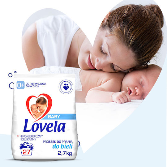 Lovela Бебешки Перилен препарат на прах за Бял & Чувствителен дрехи 2.7кг