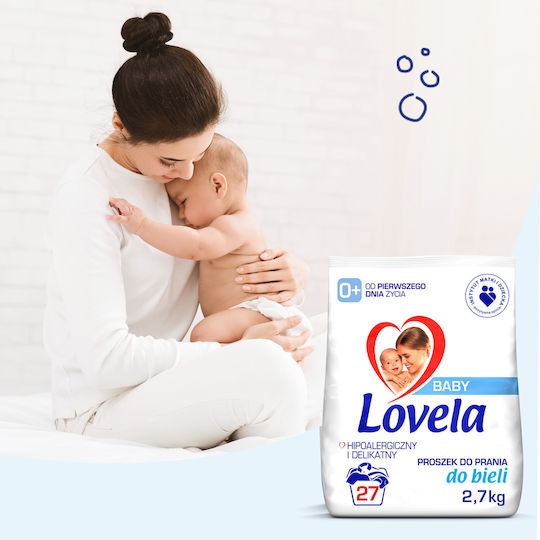 Lovela Бебешки Перилен препарат на прах за Бял & Чувствителен дрехи 2.7кг