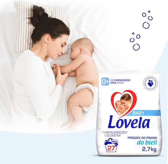 Lovela Бебешки Перилен препарат на прах за Бял & Чувствителен дрехи 2.7кг