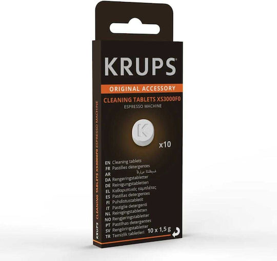 Krups Xs3000 Почистващи Таблетки Пакет 4 Броя 1,5 Грама Всяка Еспресо Машини