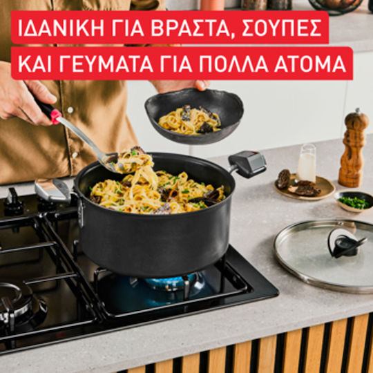Tefal Excellence Saute Pan from Aluminum with Lid with Non-Stick Coating 24cm