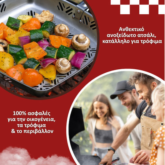 Pan aus Edelstahl mit Antihaftbeschichtung 30cm