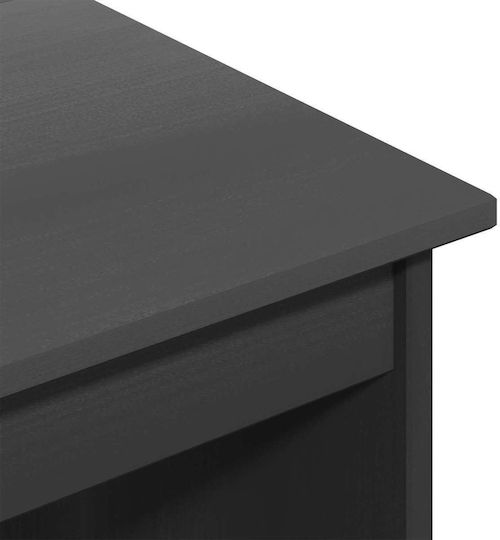 Schreibtisch Aus Massivholz Grau 112x50x75cm