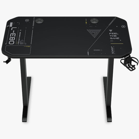 Gaming Office Nomad Wooden Black 120x60cm