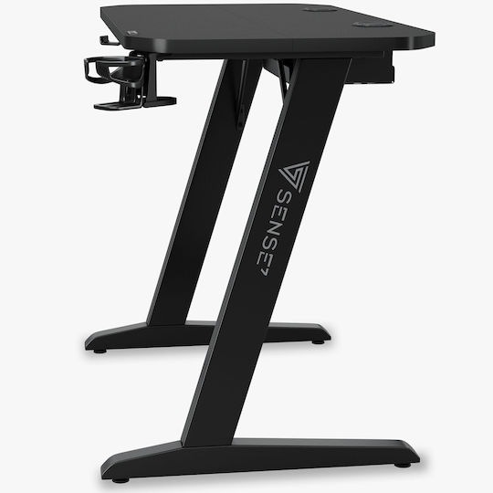 Γραφείο Gaming Nomad Ξύλινο Μαύρο 120x60x75εκ.