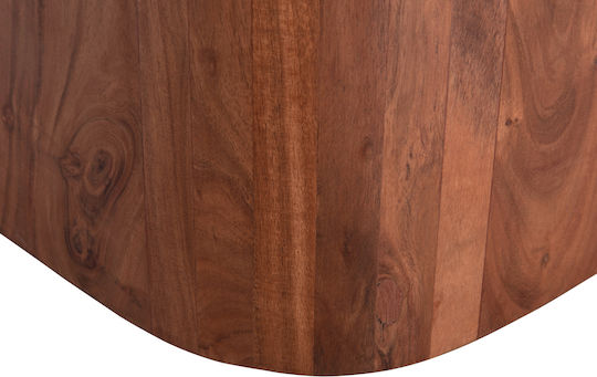 Square Central Coffee Table Volti Made of Solid Wood Grey W80.5xL80.5xH37cm