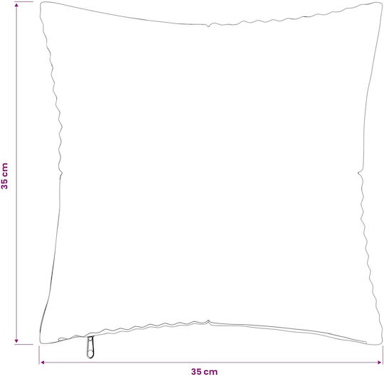 vidaXL Διακοσμητική Μαξιλαροθήκη Almelo Κίτρινο 35x35εκ.