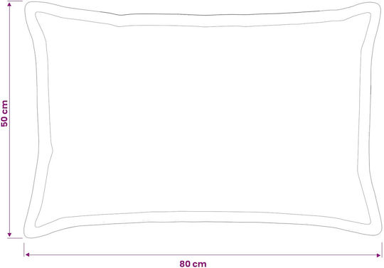 vidaXL Възглавница За Диван Houten От Кадифе Розова 50x80см