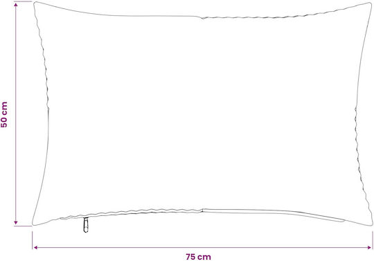 vidaXL Διακοσμητική Μαξιλαροθήκη Almelo Κίτρινο 75x50εκ.