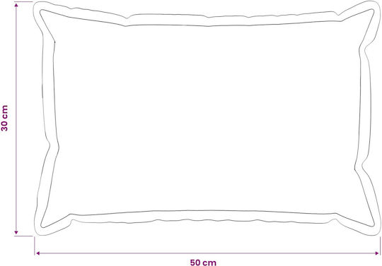 vidaXL Sofa Cushion Houten Blue 30x50cm