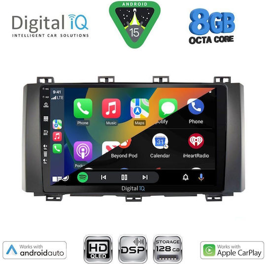 Digital IQ Автомобилна Аудио Система За Seat Ateca 2017-2025 (Bluetooth/USB/Вграден Wi-Fi/GPS/Apple CarPlay/Android Auto) С Touch Screen 9"