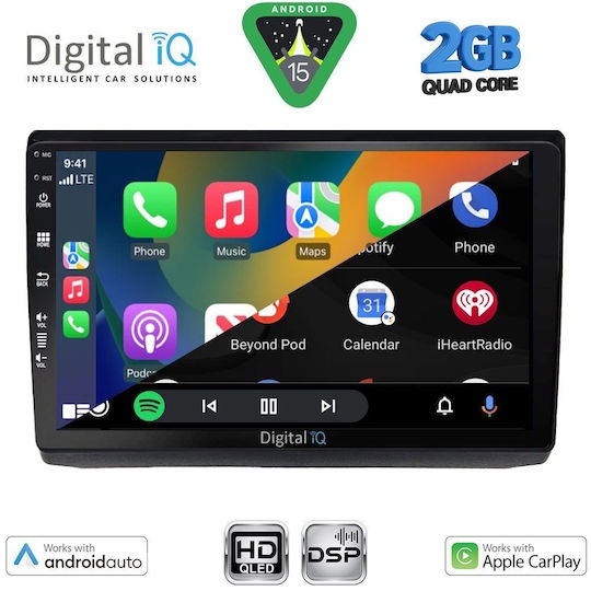 Digital IQ Автомобилна Аудио Система За Opel Vivaro Renault Trafic Nissan Primastar 2004-2015 Bluetooth USB Вграден Wi-Fi GPS Apple CarPlay Android Auto С Touch Screen 10"