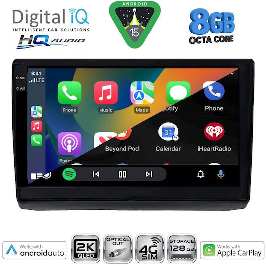 Digital IQ Автомобилна Аудио Система За Opel Vivaro Renault Trafic Nissan Primastar 2004-2015 Bluetooth USB WiFi GPS Apple CarPlay Android Auto С Touch Screen 10"