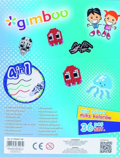 Gimboo Gel Stifte 36 Stück Verschiedene Designs