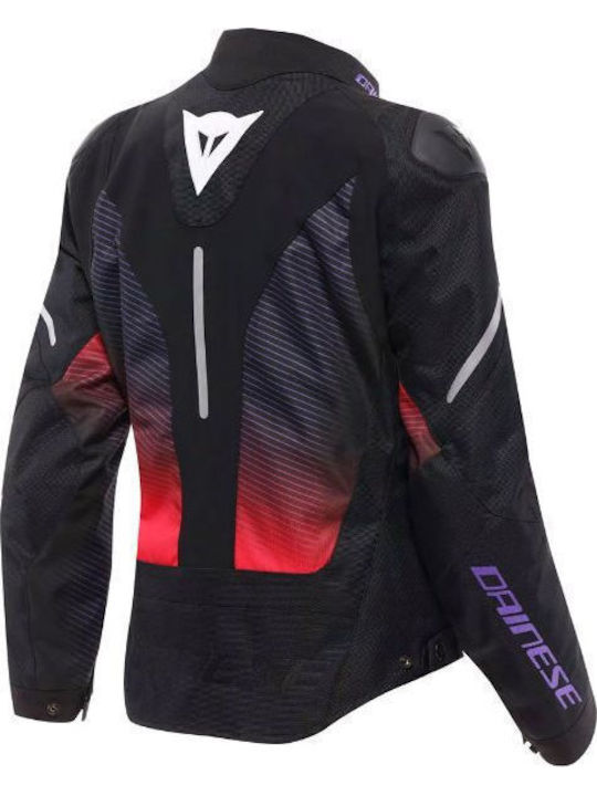 Dainese Super Sprint D-Dry Дамско Мотоциклетно Яке Всесезонно Водоустойчиво Черно/Fuchsia/Бяло