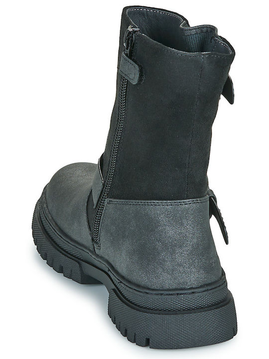 Kinderstiefel mit Reissverschluss Schwarz