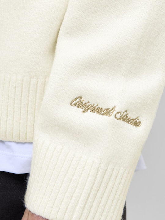 Jack & Jones Пуловер с дълъг ръкав Off White