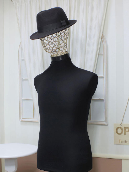 100% Fabric Men's Hat Black