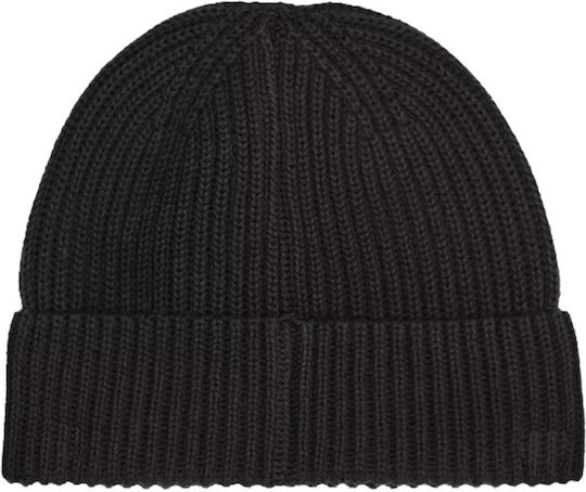 Beanie Căciulă Pentru Bărbați Tricotată În Culoare Neagră