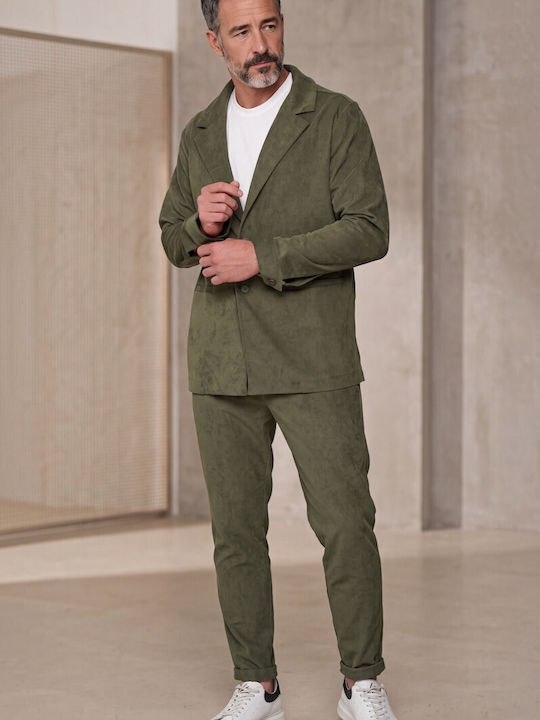 Pantaloni Barbati Set Elastic Khaki BENT 1885